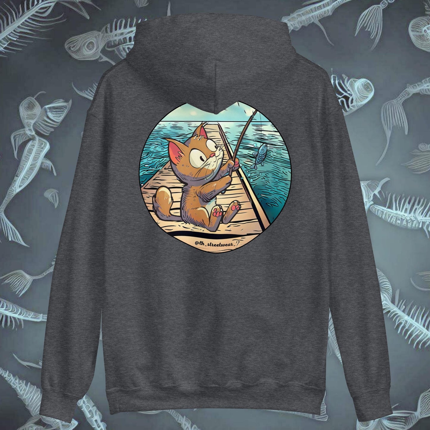 FisherCat - Unisex Heavy Blend Hoodie, rear image