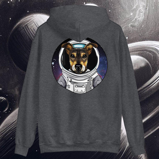 Astronaut Dog - Unisex heavy Blend Hoodie, rear image