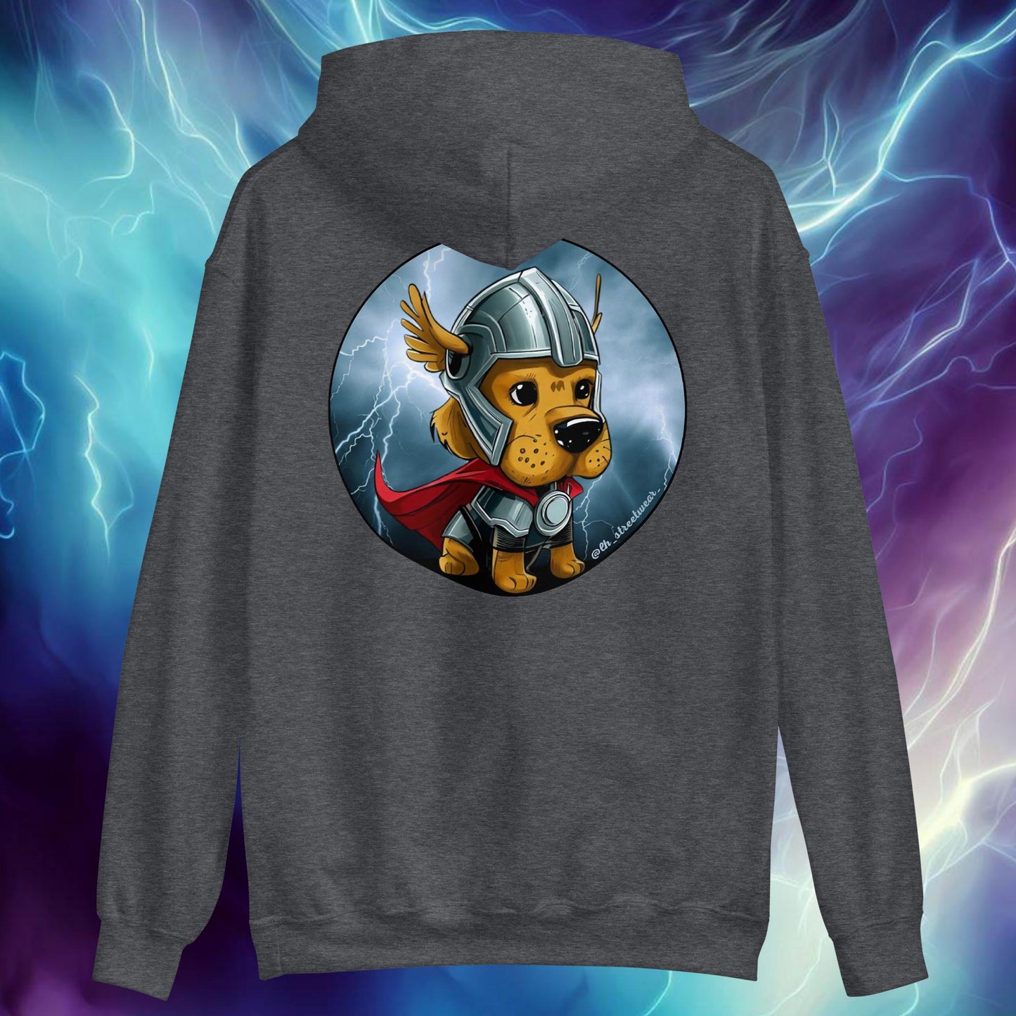 Thor Dog - Unisex Heavy Blend Hoodie, rear image