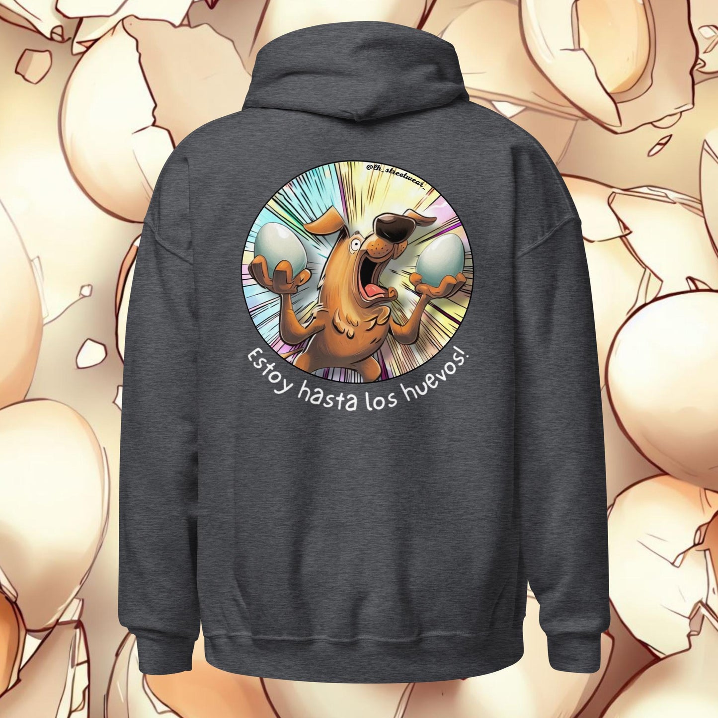 Estoy hasta los huevos - Unisex Heavy Blend Hoodie, rear image