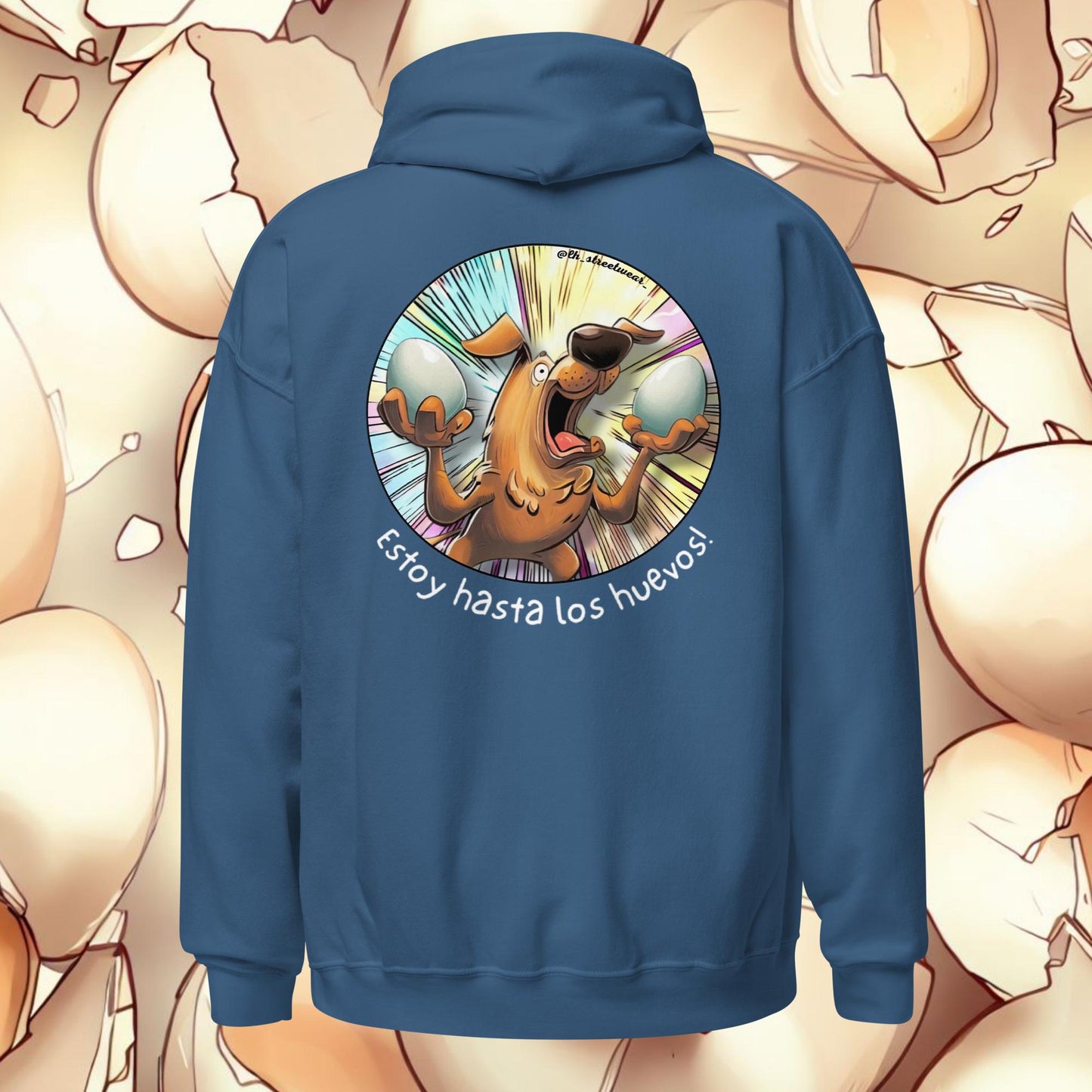 Estoy hasta los huevos - Unisex Heavy Blend Hoodie, rear image