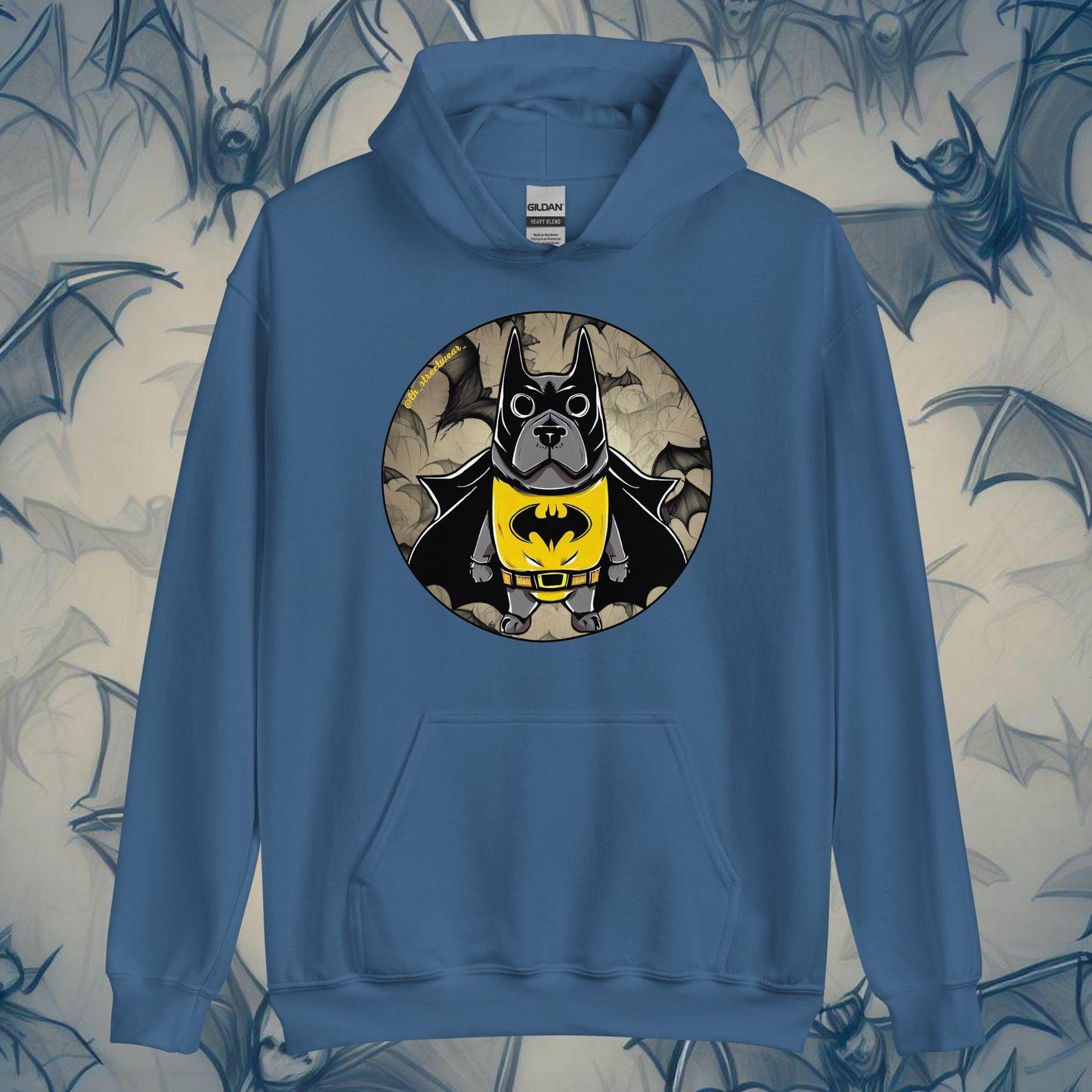 BatDog - Sudadera con capucha unisex, imagen delantera