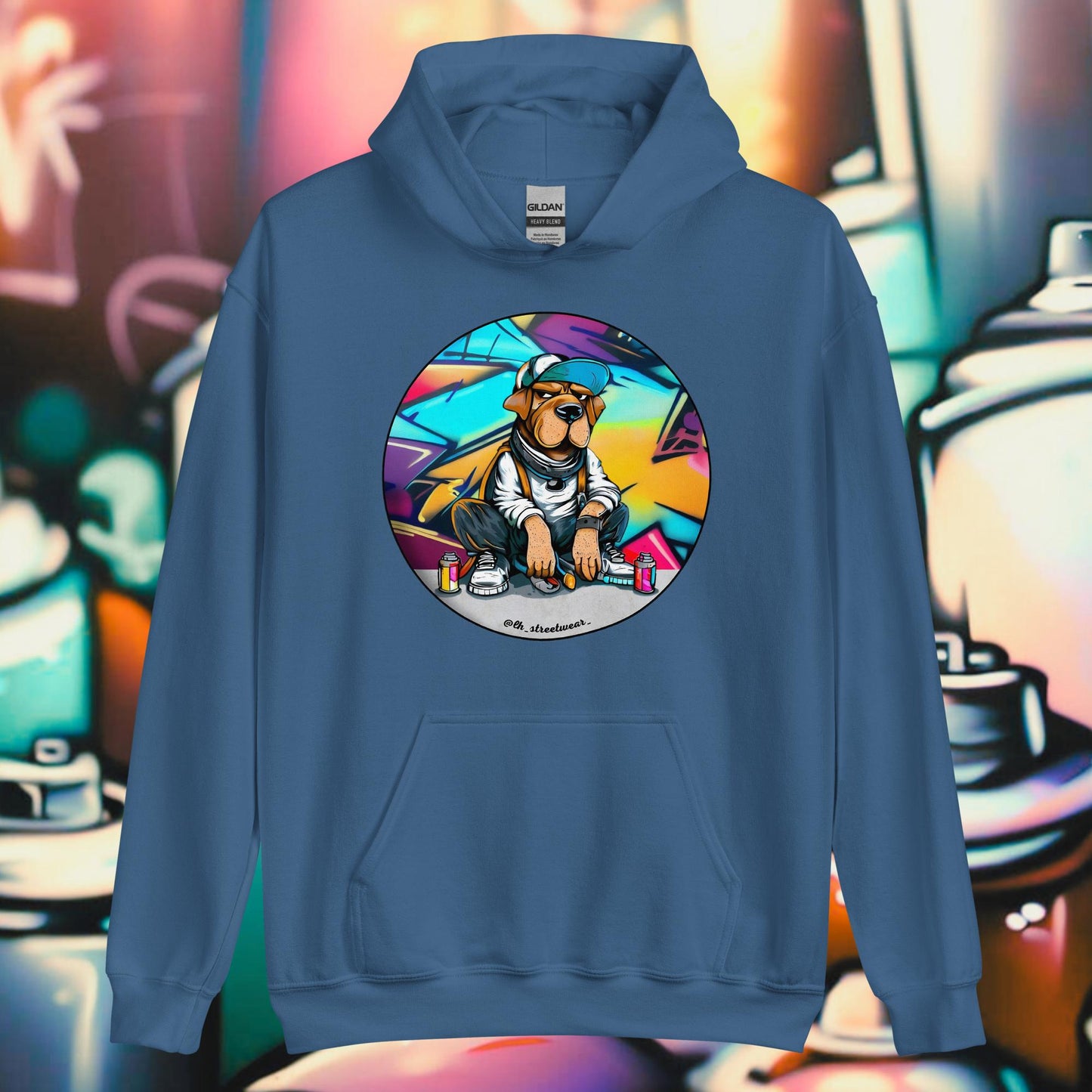 Graffiti Dog - Unisex Heavy Blend Hoodie, front image