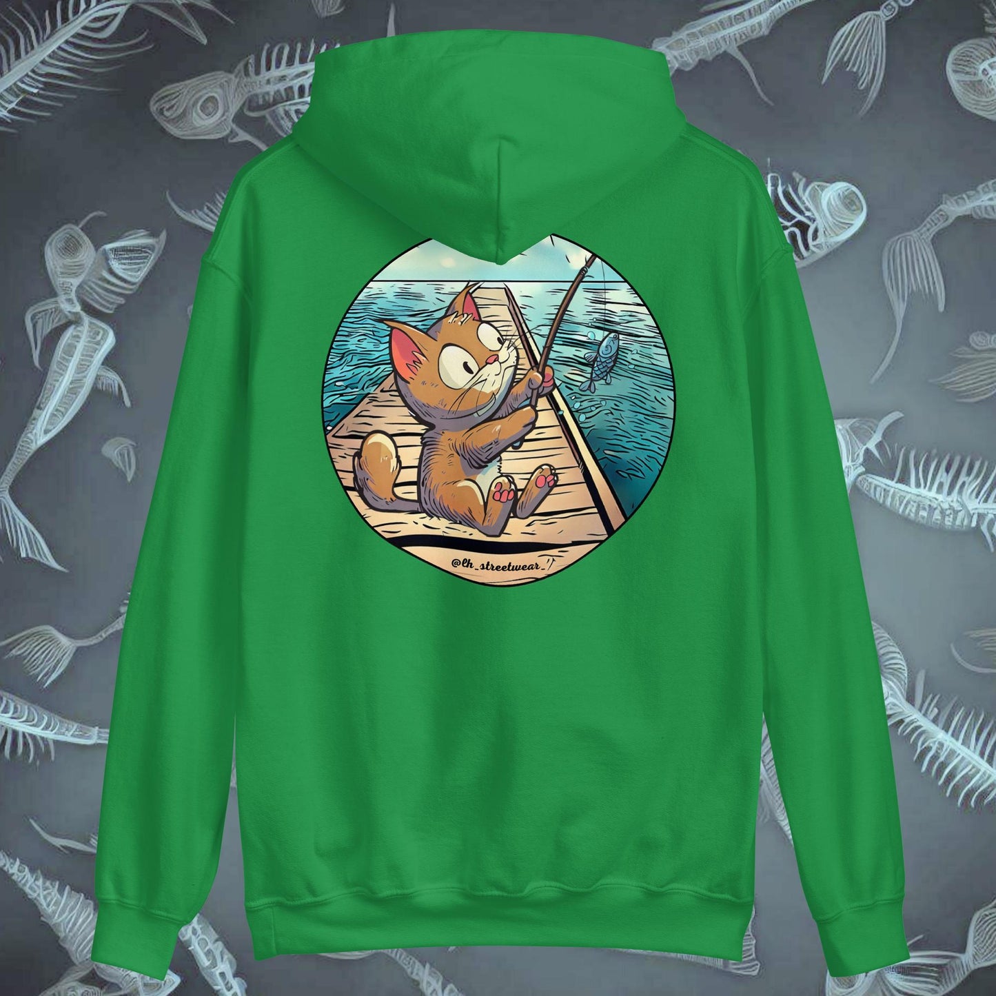 FisherCat - Unisex Heavy Blend Hoodie, rear image