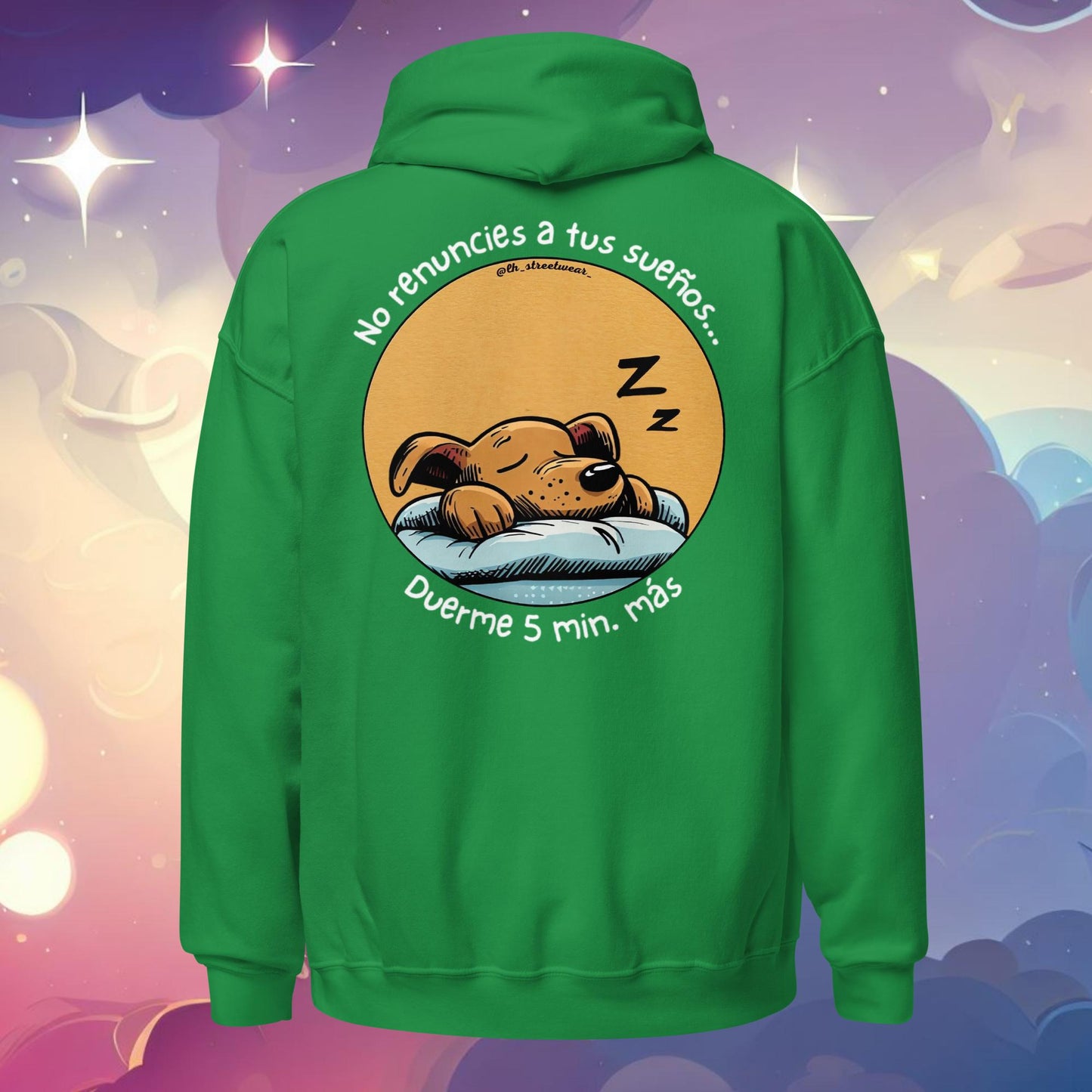 No renuncies a tus sueños - Sudadera con capucha unisex, imagen trasera