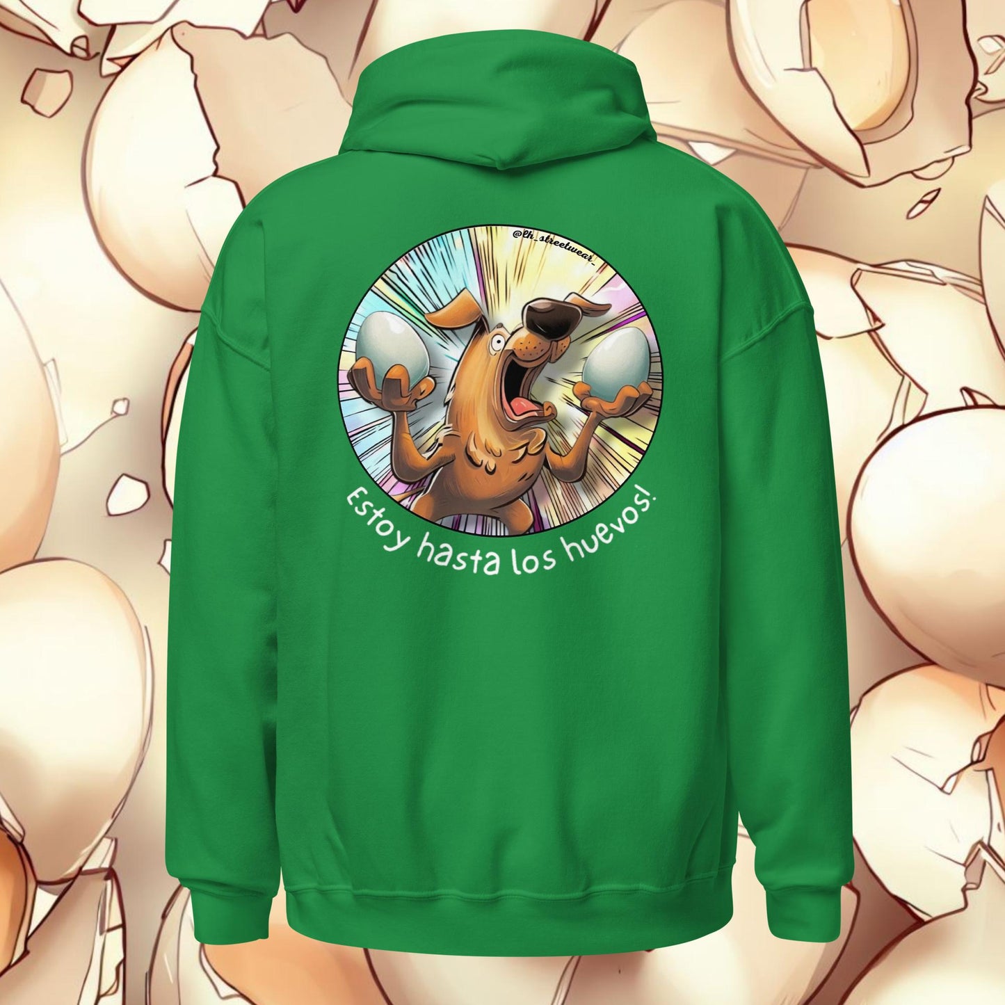 Estoy hasta los huevos - Unisex Heavy Blend Hoodie, rear image