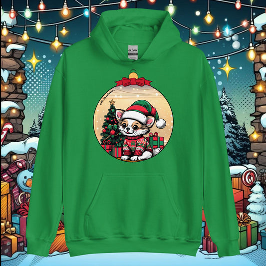 Navidad - Sudadera con capucha unisex, imagen delantera - Chihuahua