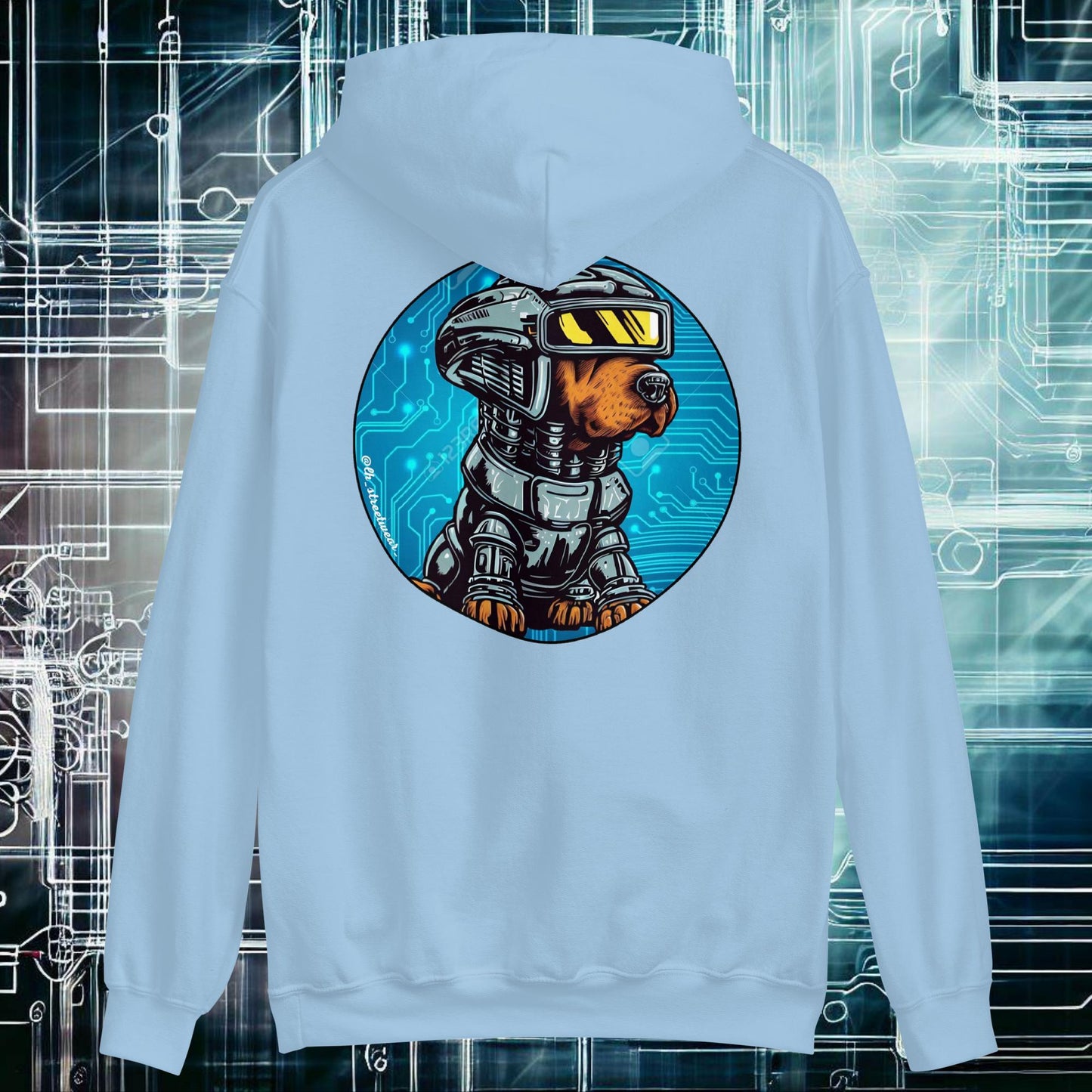 RoboDog - Sudadera con capucha unisex, imagen trasera