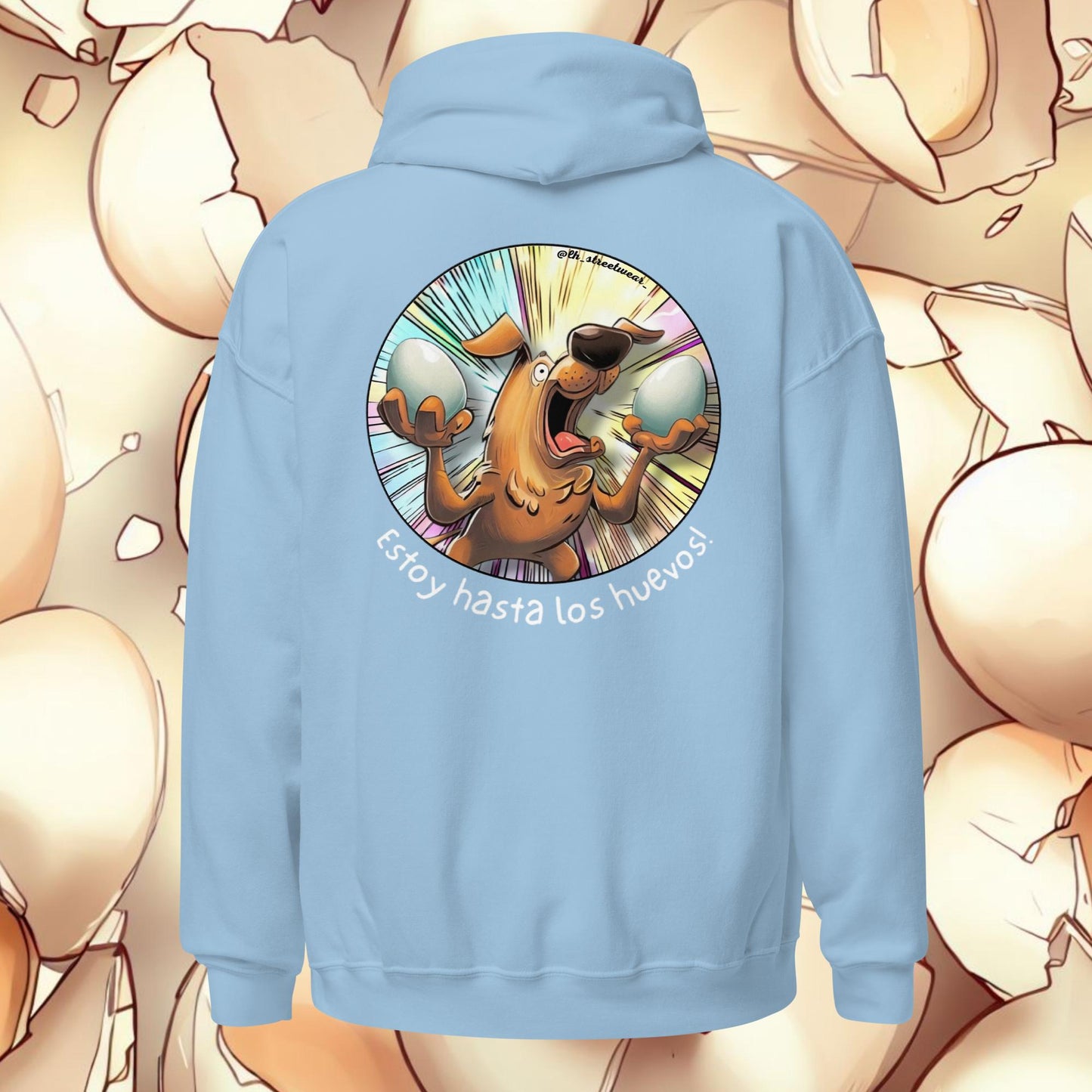 Estoy hasta los huevos - Unisex Heavy Blend Hoodie, rear image