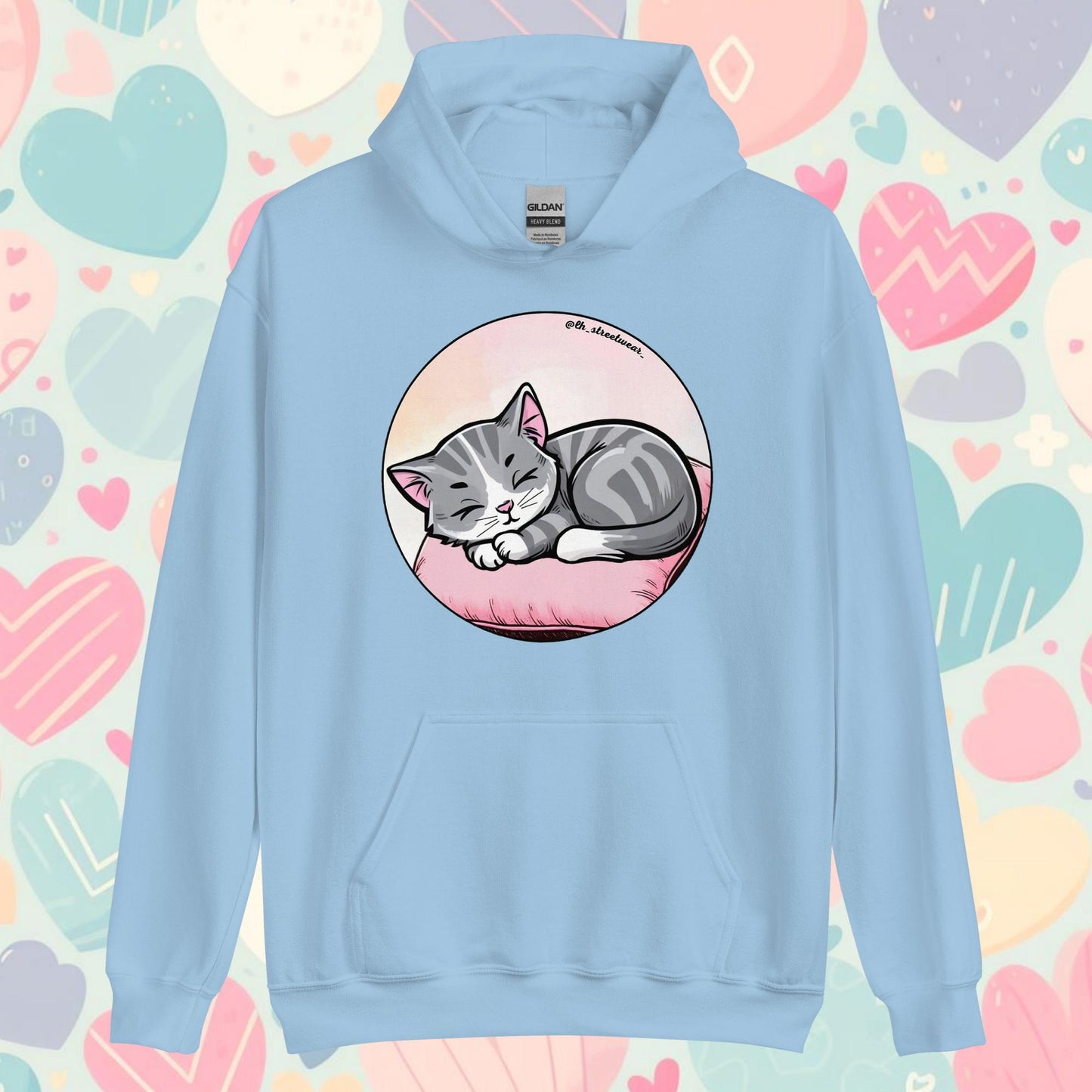 Gatito Durmiente - Sudadera con capucha unisex, imagen delantera