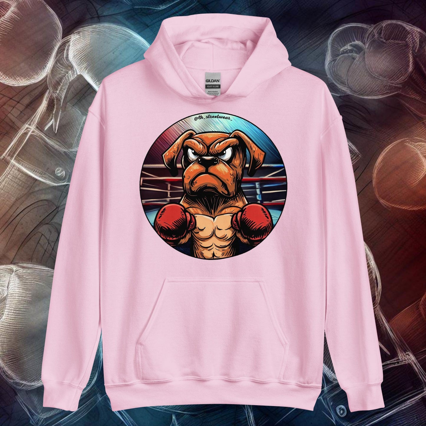 Doggy Boxer - Unisex Heavy Blend Hoodie, front image