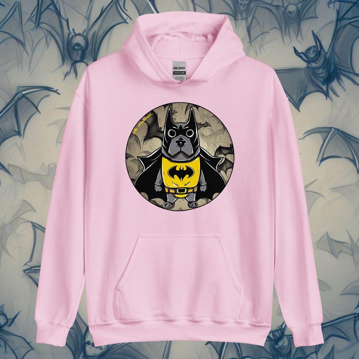 BatDog - Sudadera con capucha unisex, imagen delantera