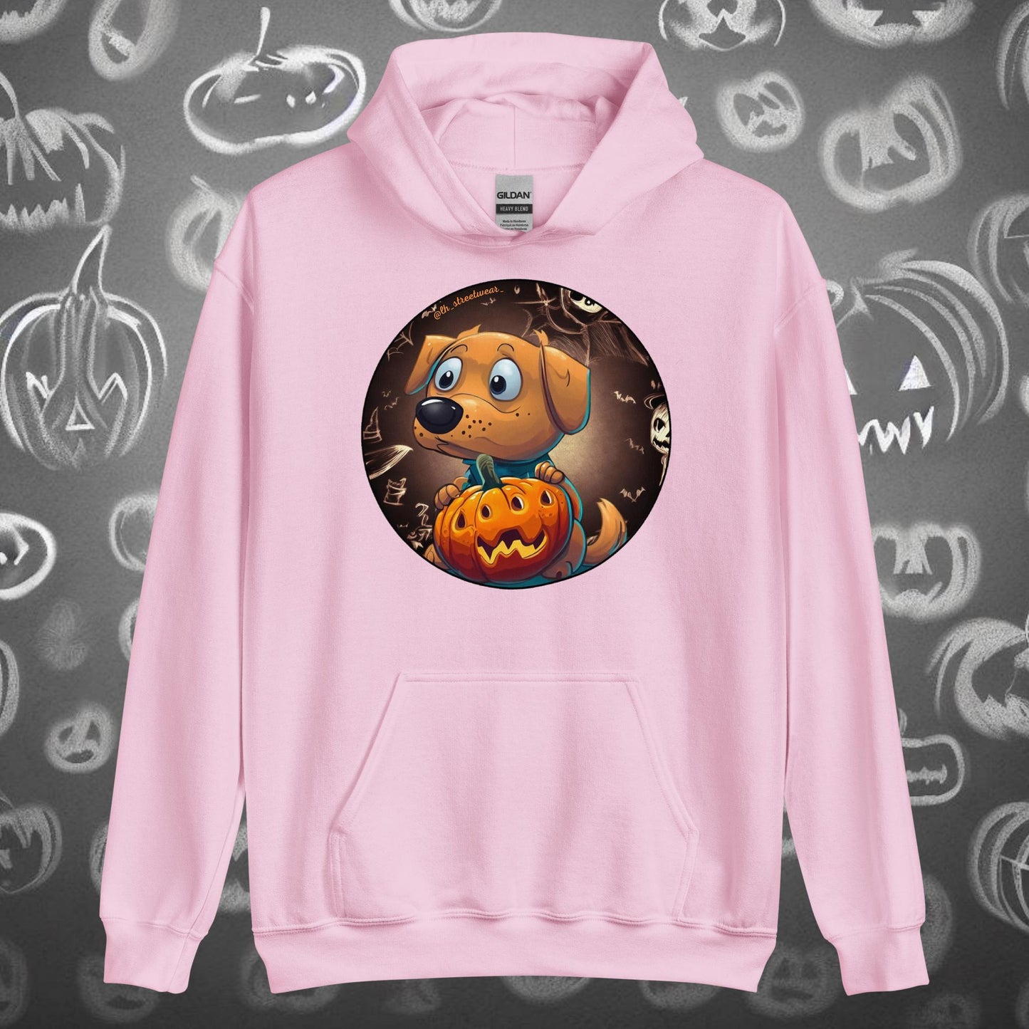 Pumpkin Dog 🎃 Halloween - Unisex Heavy Blend Hoodie, front image