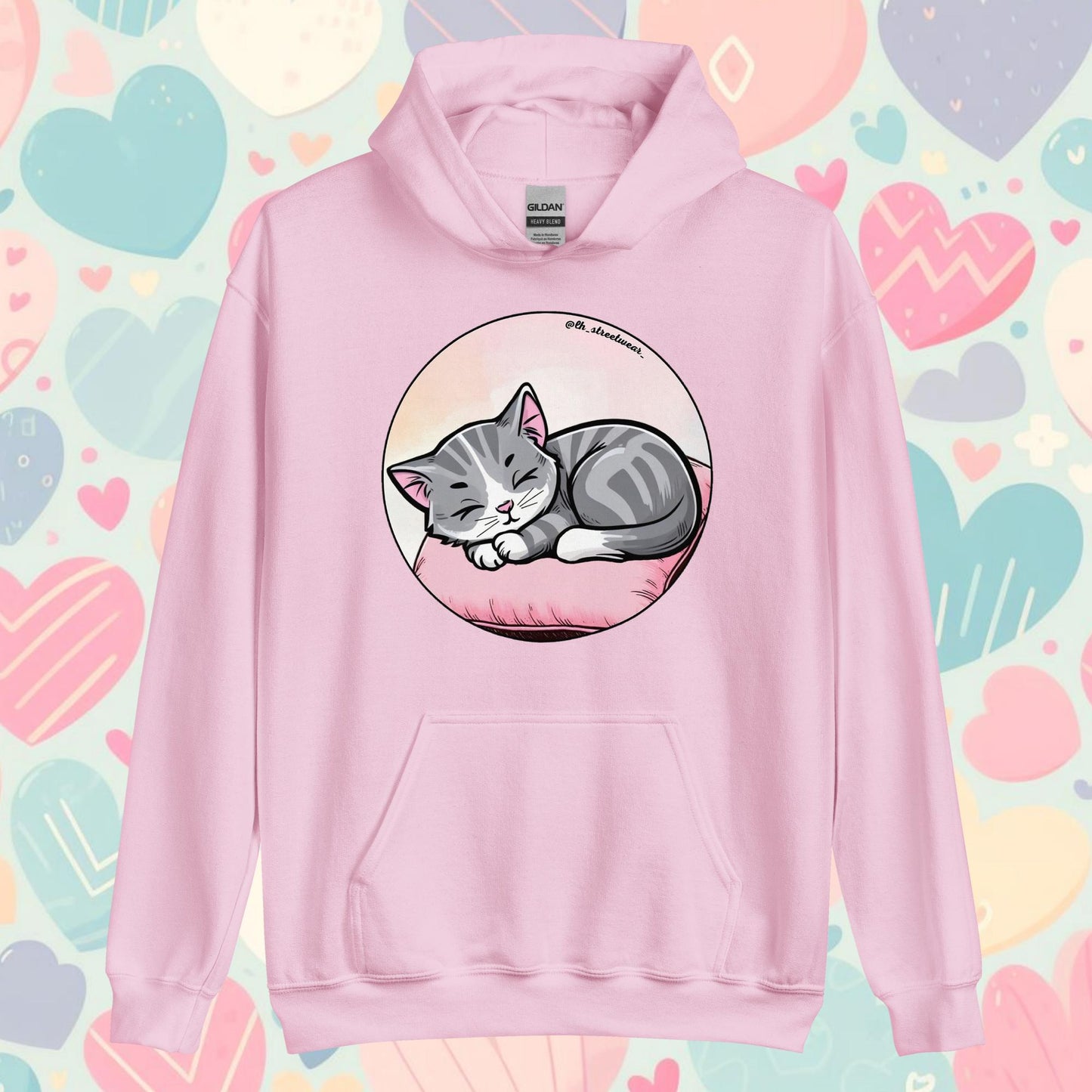 Gatito Durmiente - Sudadera con capucha unisex, imagen delantera