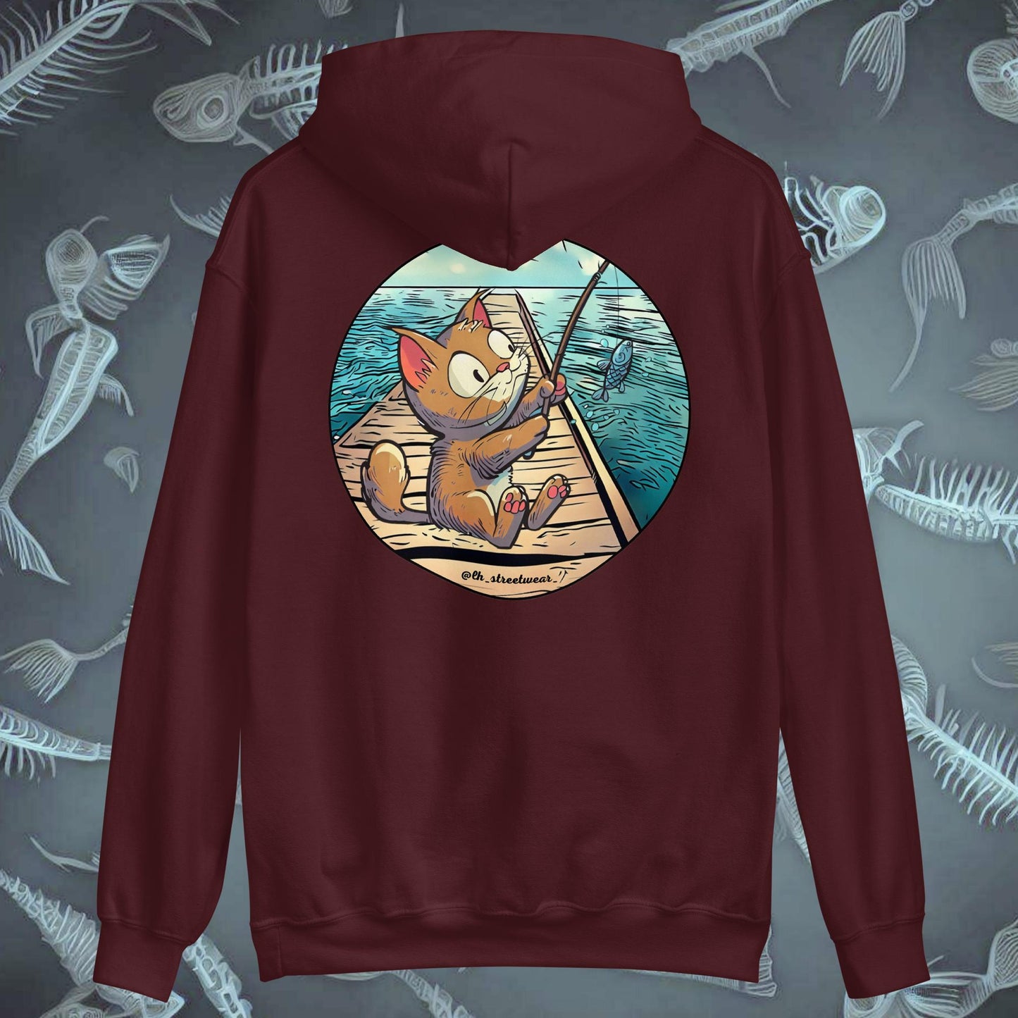 FisherCat - Unisex Heavy Blend Hoodie, rear image