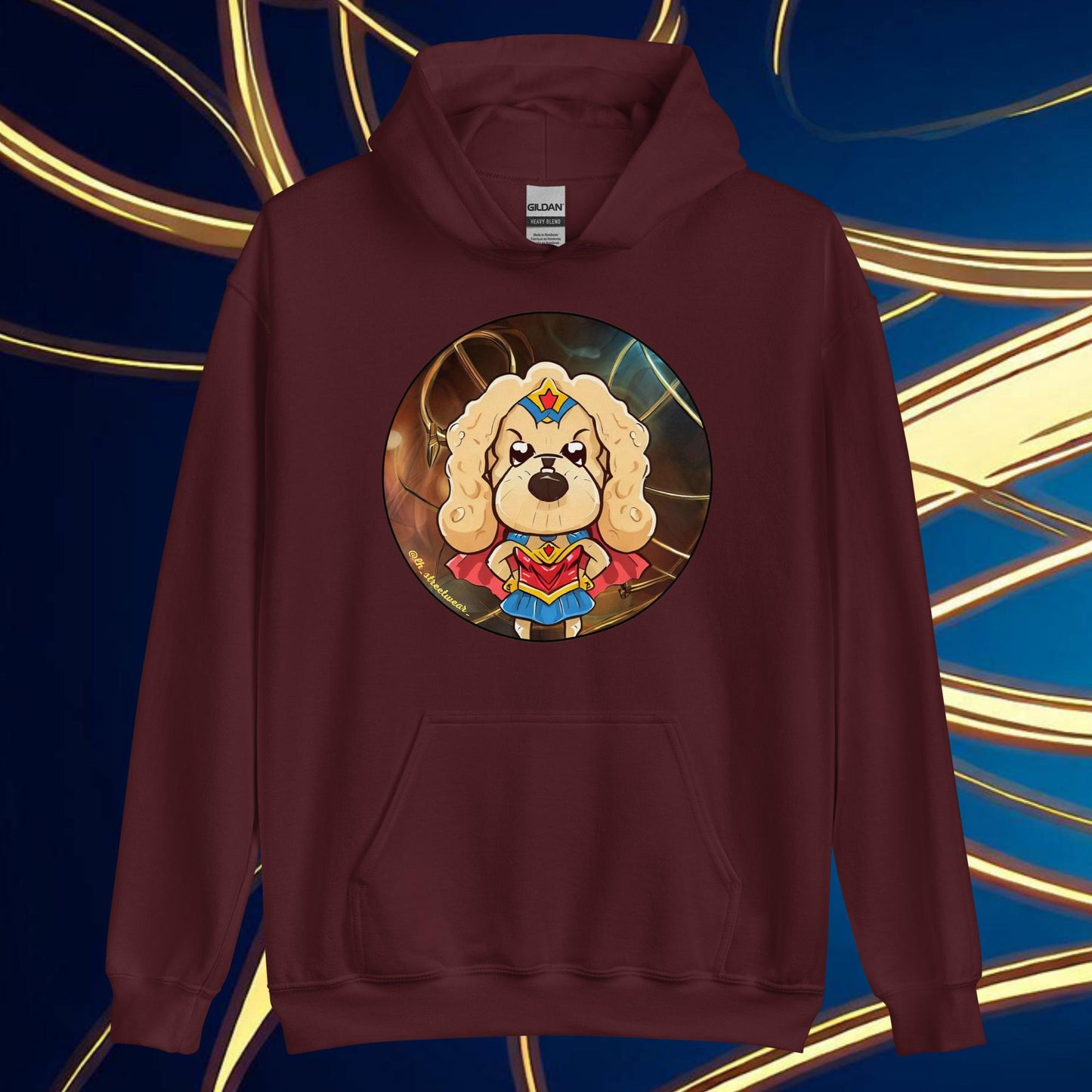 WonderDog - Unisex Heavy Blend Hoodie, front image