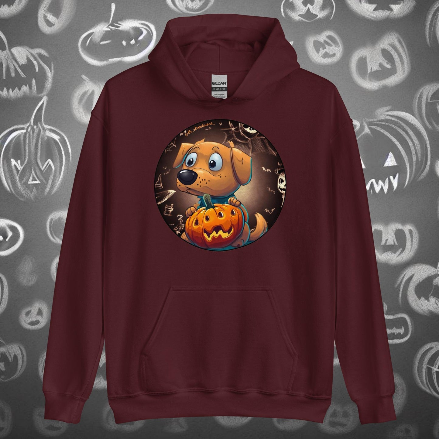 PerriCalabaza 🎃 Halloween - Sudadera con capucha unisex, imagen delantera