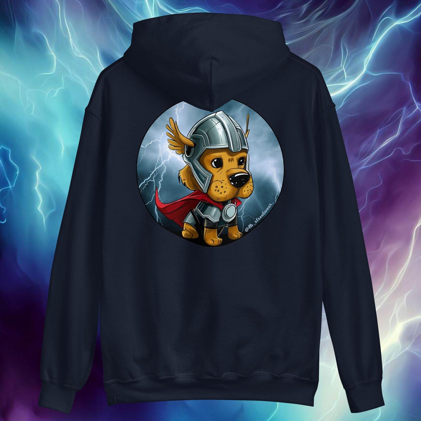 Thor Dog - Unisex Heavy Blend Hoodie, rear image