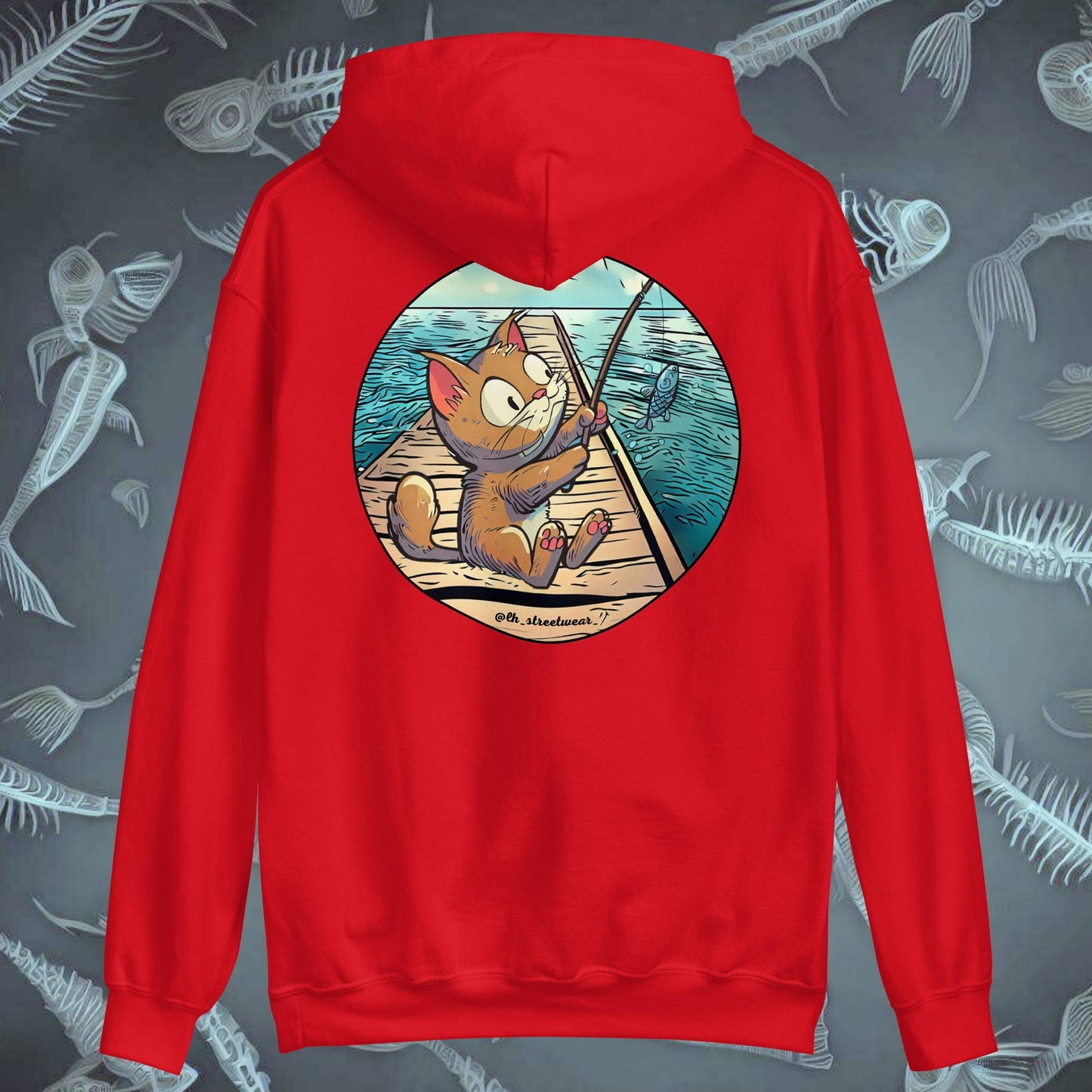 FisherCat - Unisex Heavy Blend Hoodie, rear image