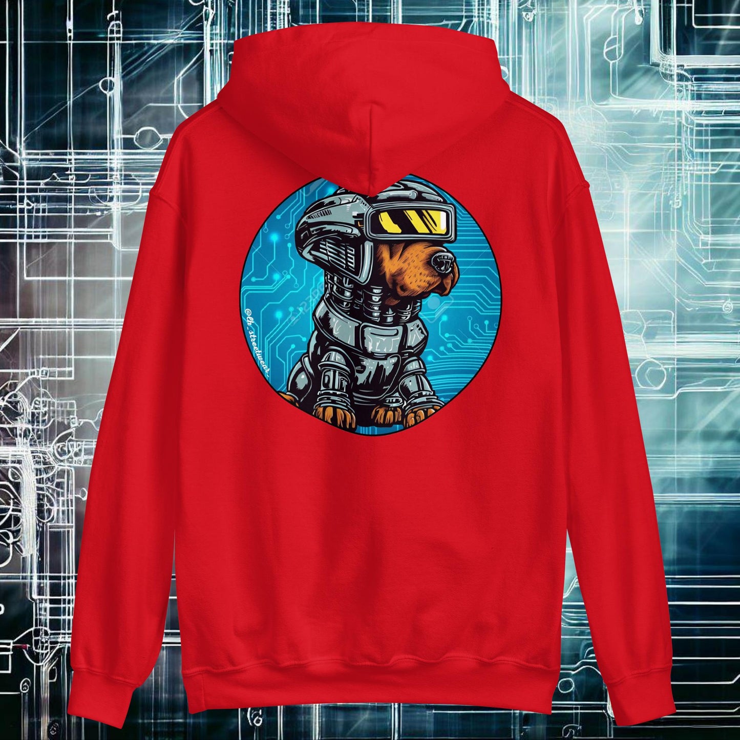 RoboDog - Unisex Heavy Blend Hoodie, rear image