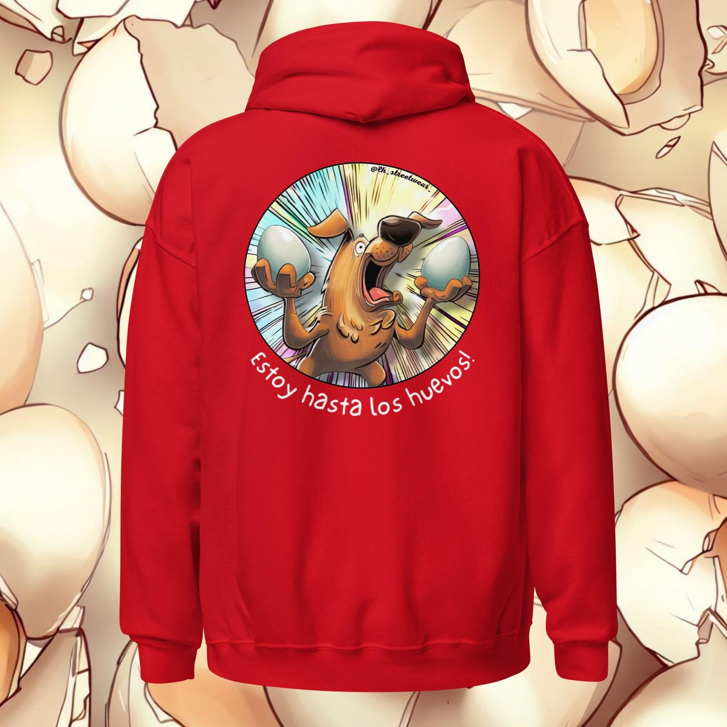 Estoy hasta los huevos - Unisex Heavy Blend Hoodie, rear image