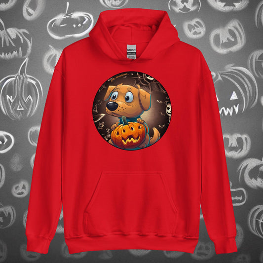 Pumpkin Dog 🎃 Halloween - Unisex Heavy Blend Hoodie, front image