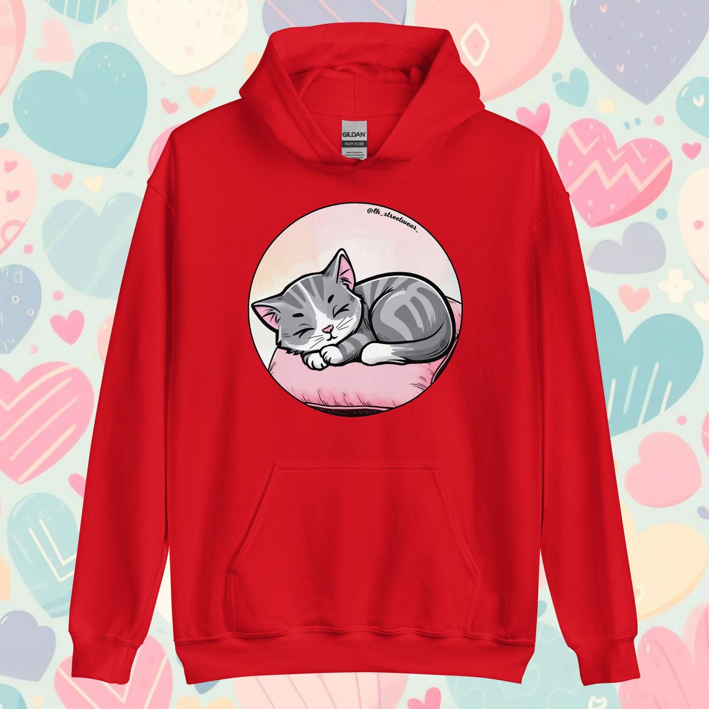 Gatito Durmiente - Sudadera con capucha unisex, imagen delantera