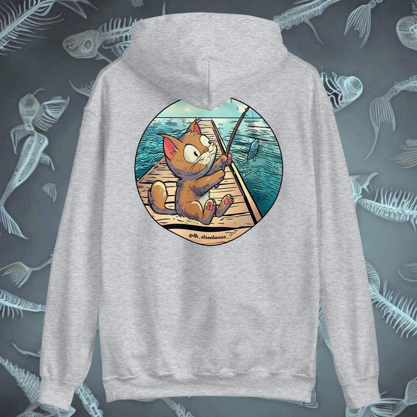 FisherCat - Unisex Heavy Blend Hoodie, rear image