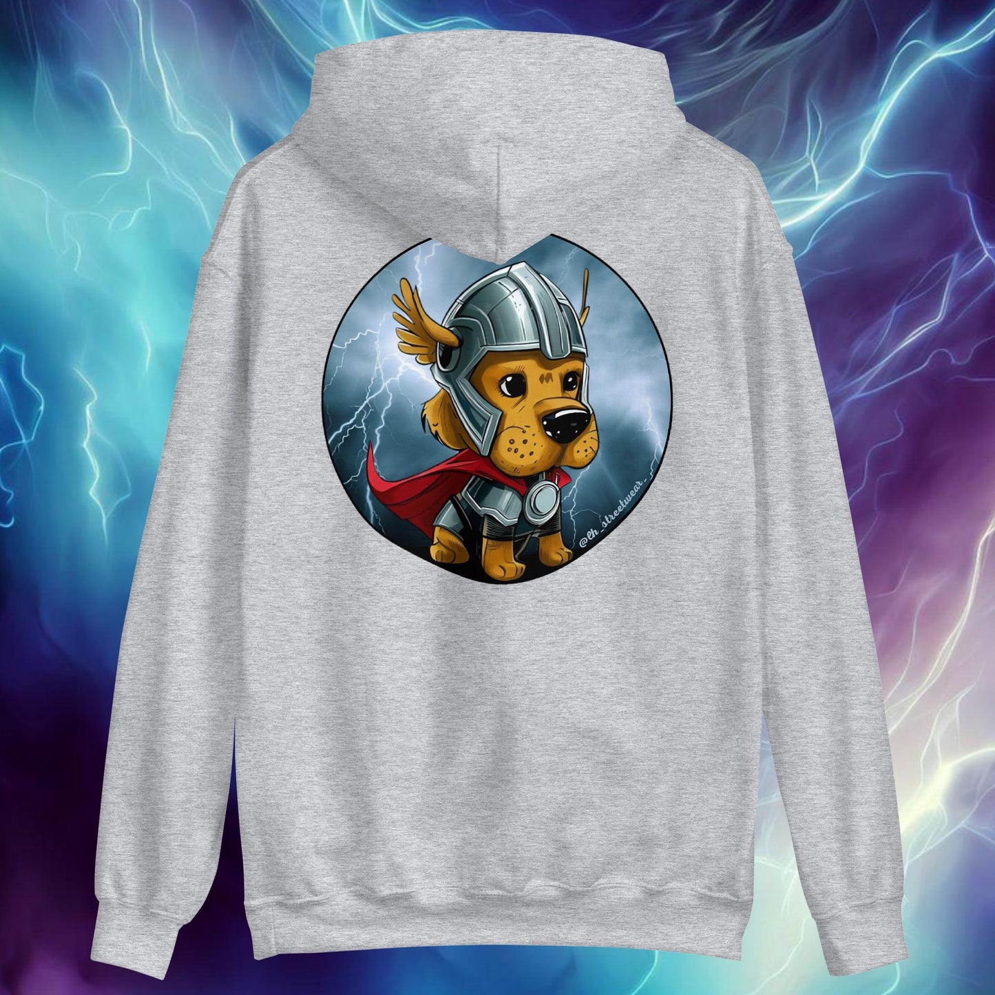 Thor Dog - Unisex Heavy Blend Hoodie, rear image