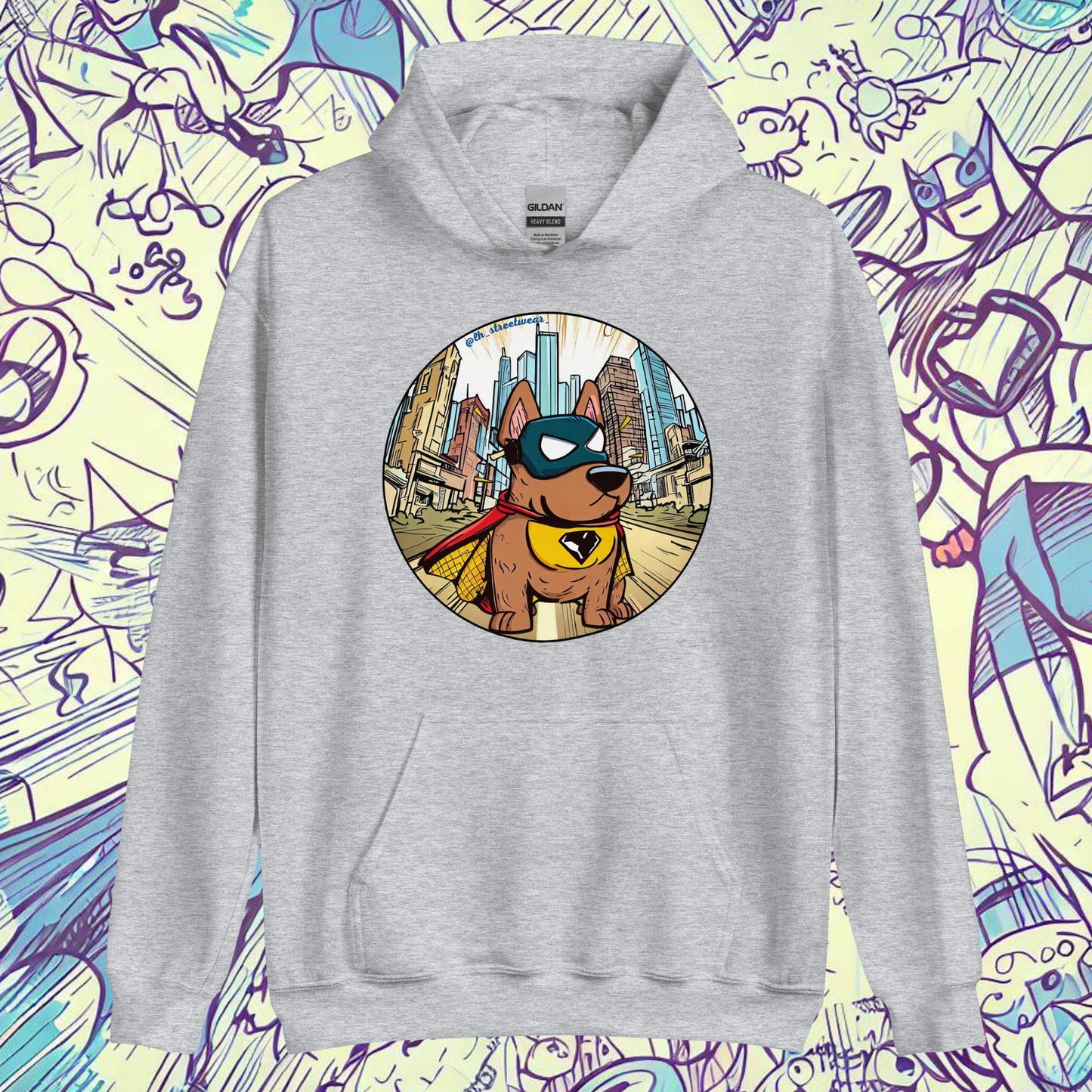 SuperDog - Sudadera con capucha unisex, imagen delantera