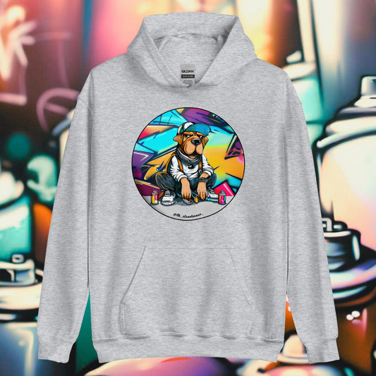 Graffiti Dog - Unisex Heavy Blend Hoodie, front image