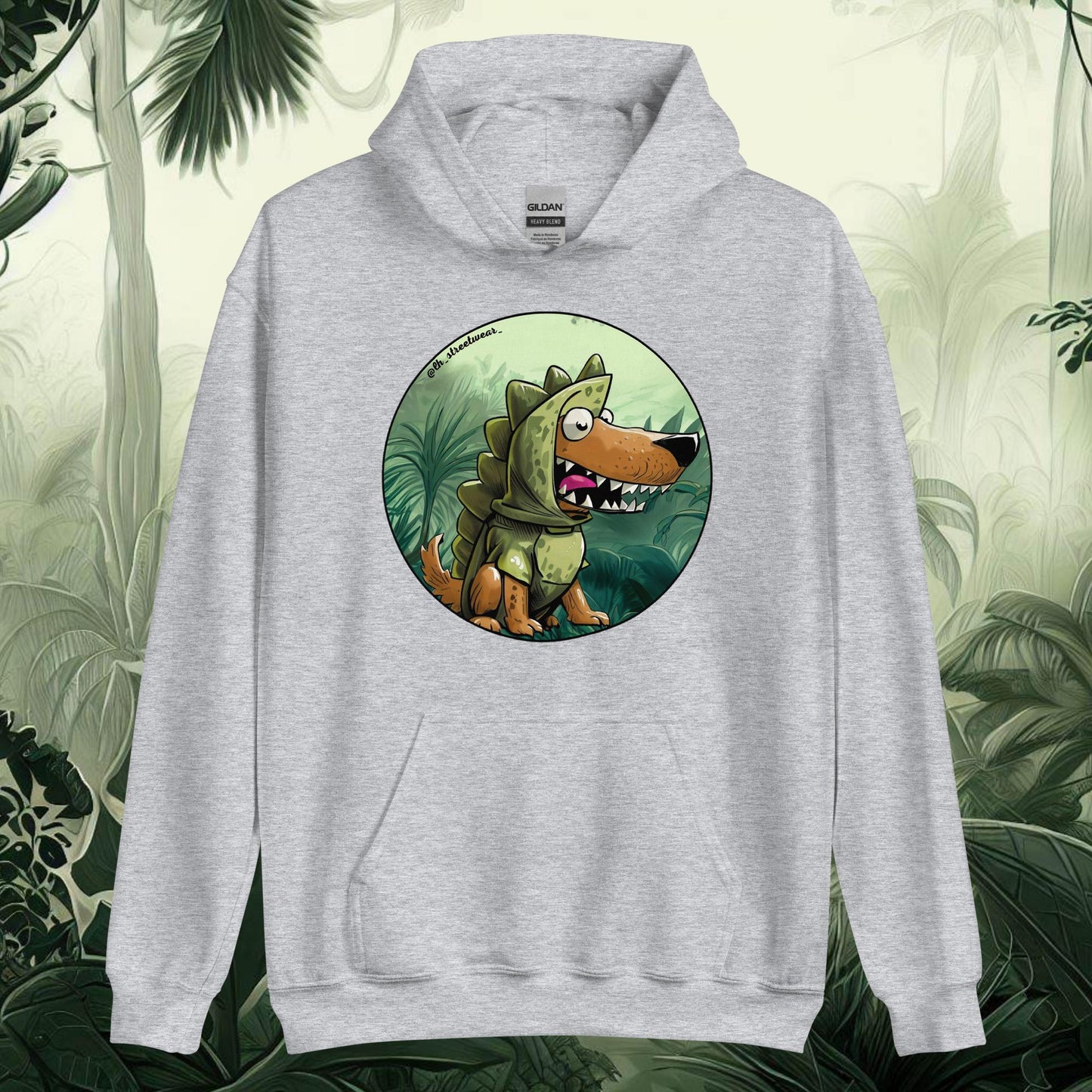 Jurassic Can - Sudadera con capucha unisex, imagen delantera