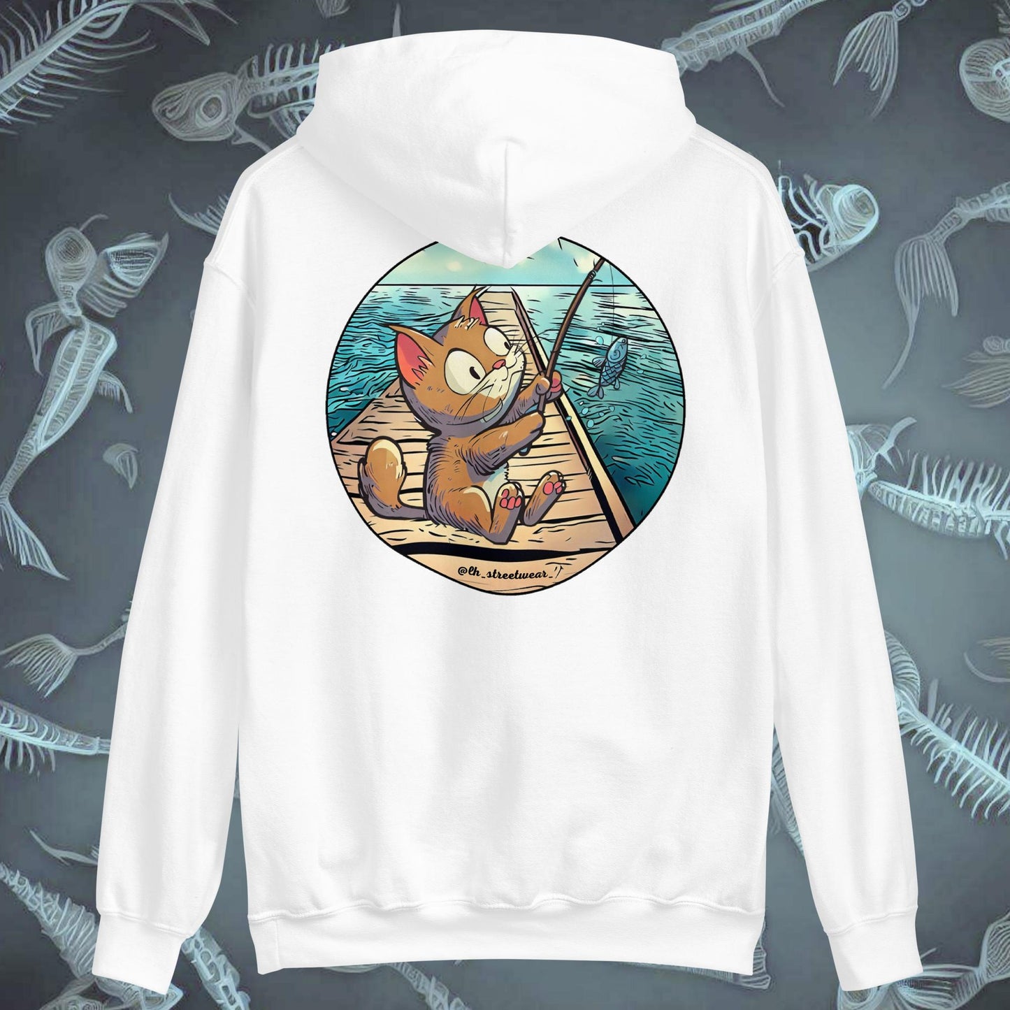 FisherCat - Unisex Heavy Blend Hoodie, rear image