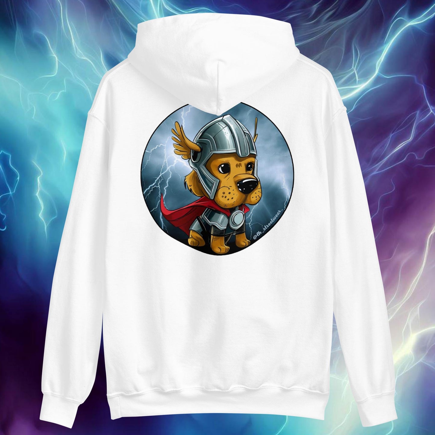 Thor Dog - Unisex Heavy Blend Hoodie, rear image