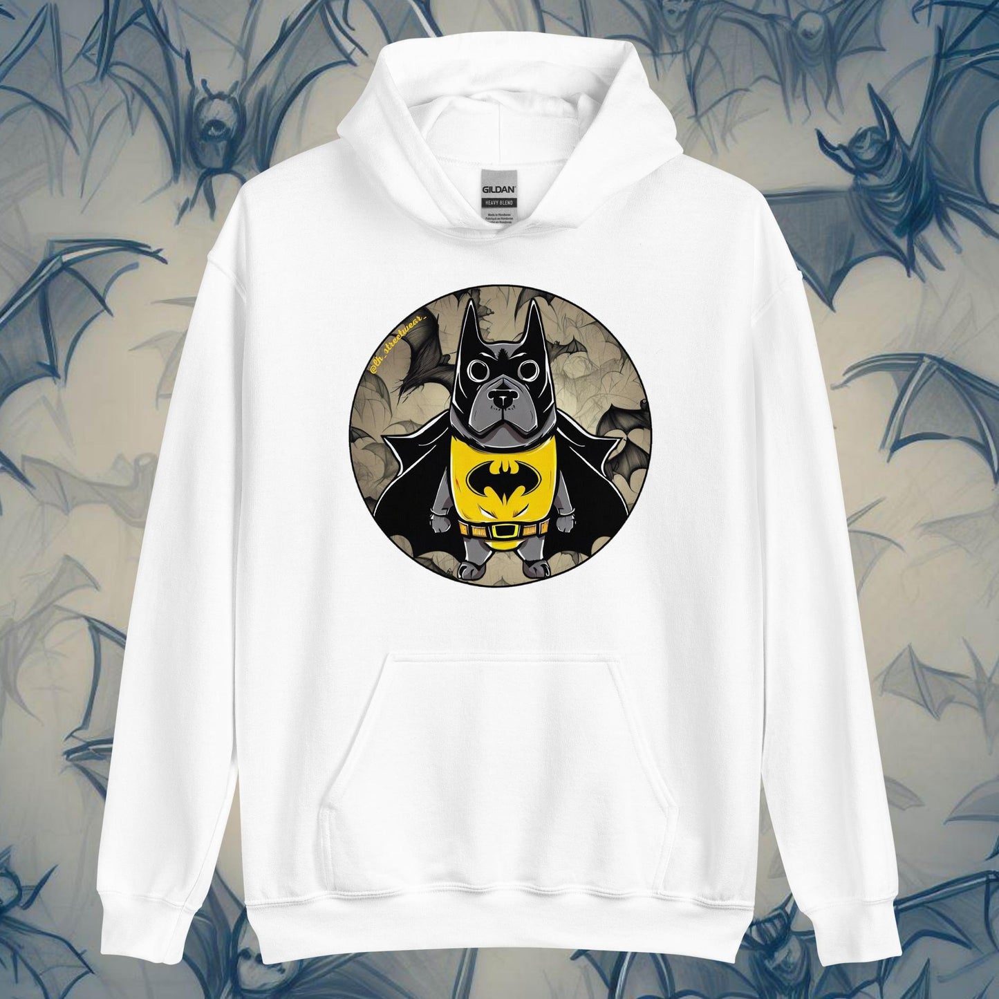 BatDog - Sudadera con capucha unisex, imagen delantera