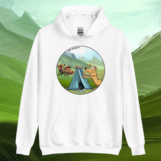 Camping Dog - Unisex Heavy Blend Hoodie, front image