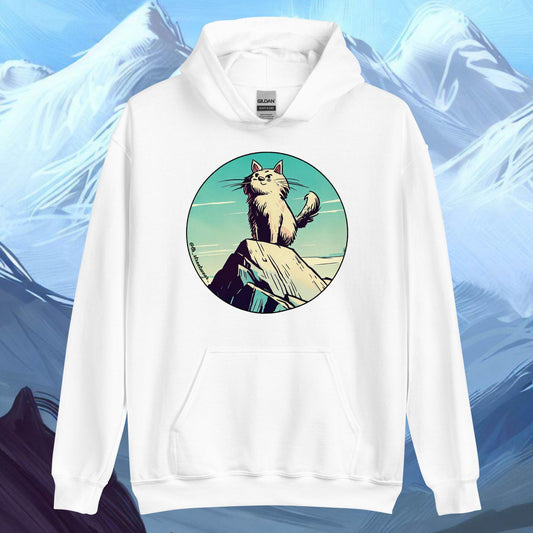 Mountaineer Cat - Unisex Heavy Blend Hoodie, front image