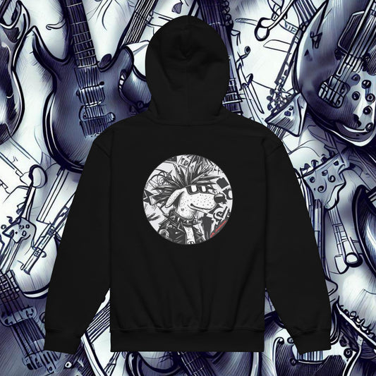 Heavy Dog - Unisex Youth Heavy Blend Hoodie, rear image