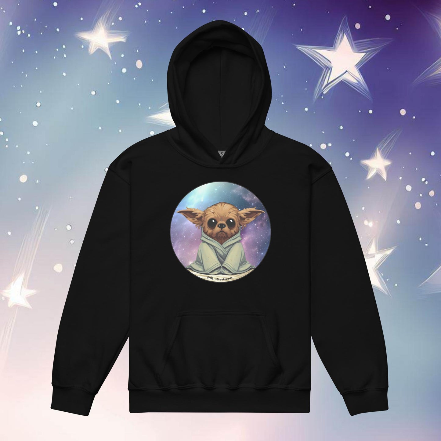 YodaDog - Sudadera unisex con capucha infantil, imagen delantera