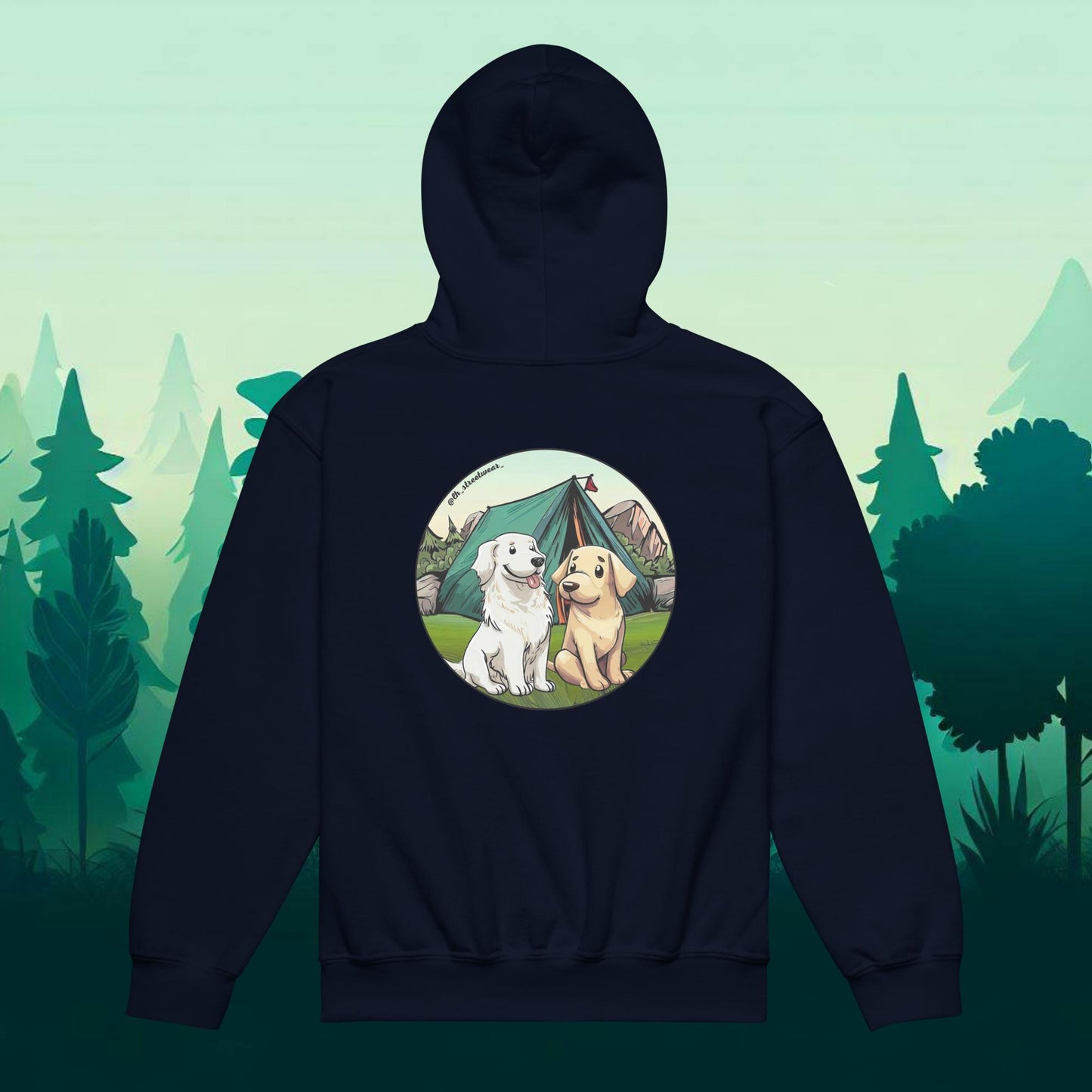 Retrievers - Unisex Youth Heavy Blend Hoodie, rear image