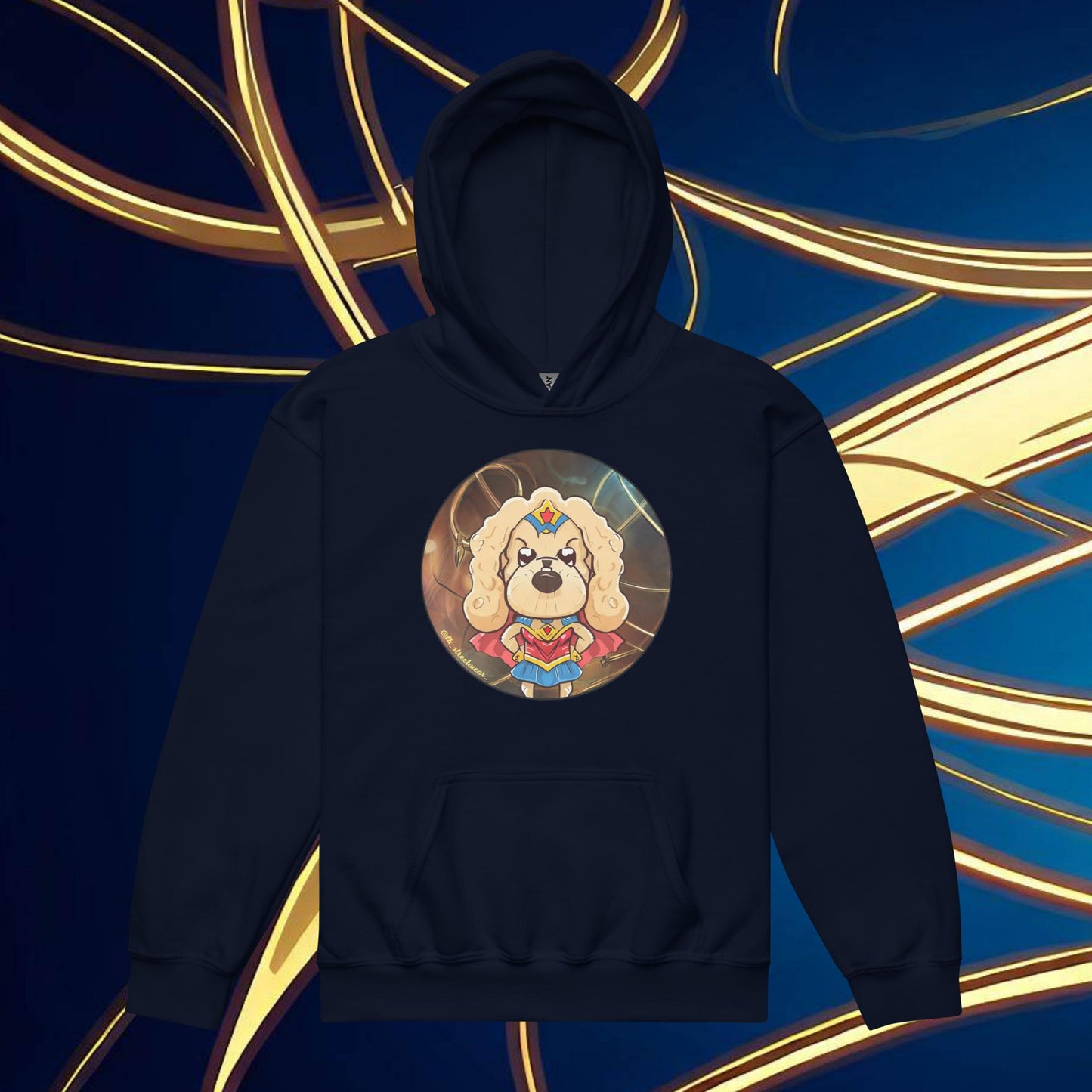 WonderDog - Unisex Youth Heavy Blend Hoodie, front image