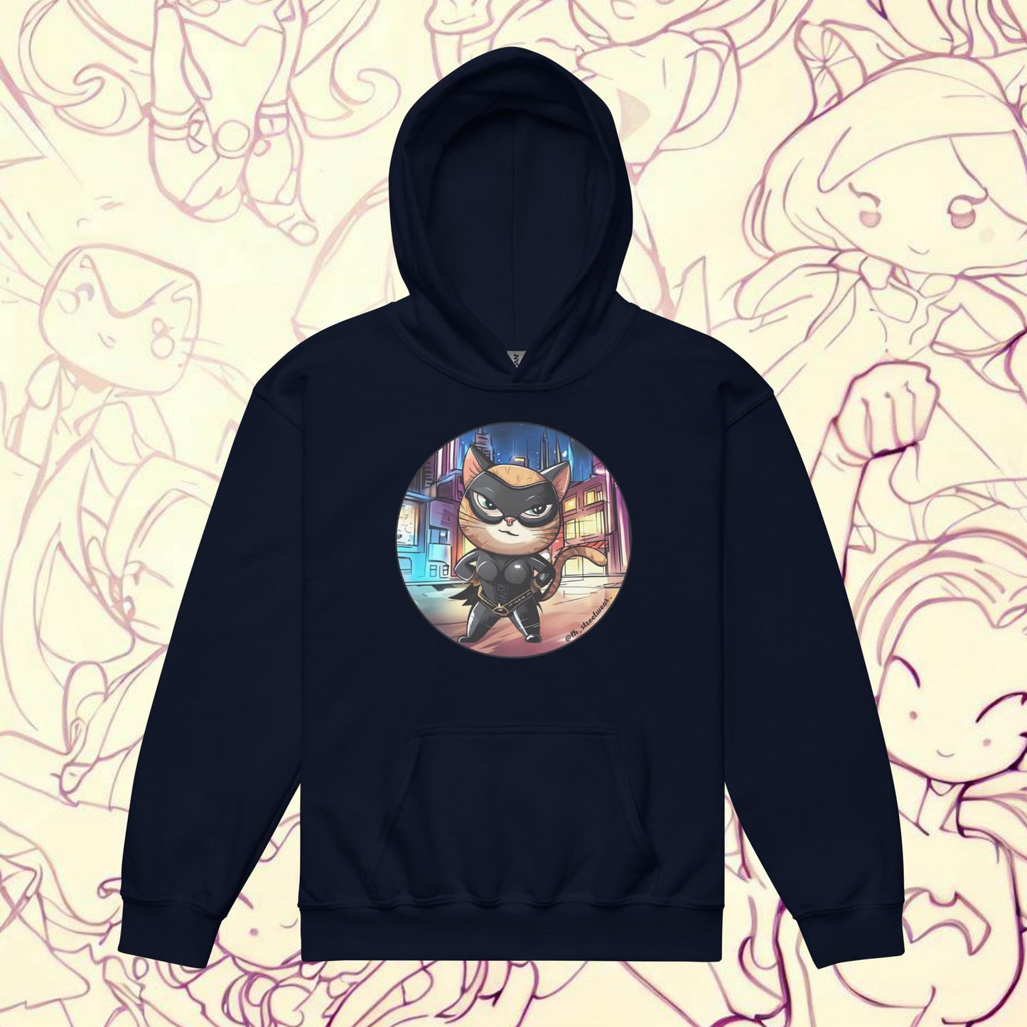 CatGata - Sudadera unisex con capucha infantil, imagen delantera