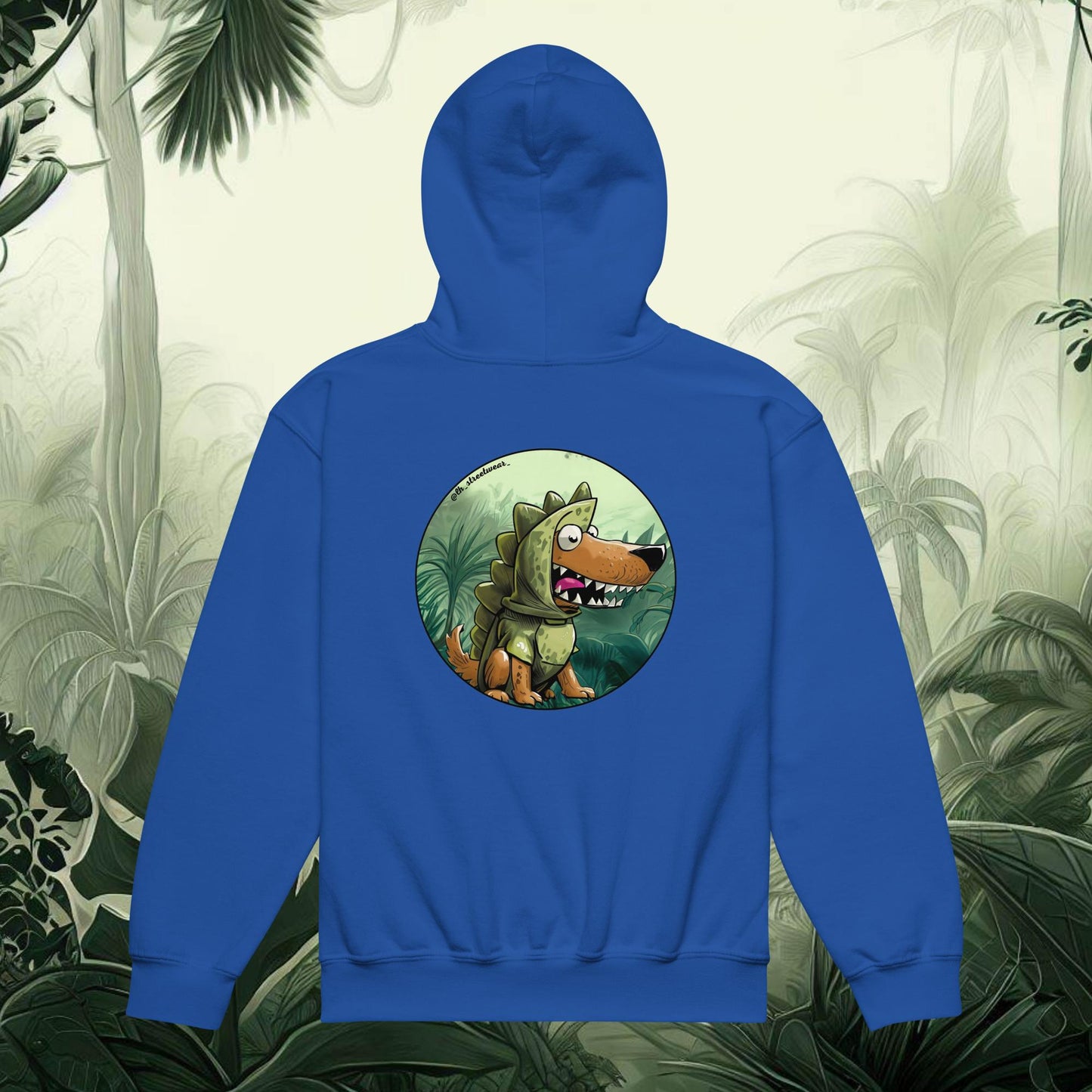 Jurassic Can - Unisex Youth Heavy Blend Hoodie, rear image