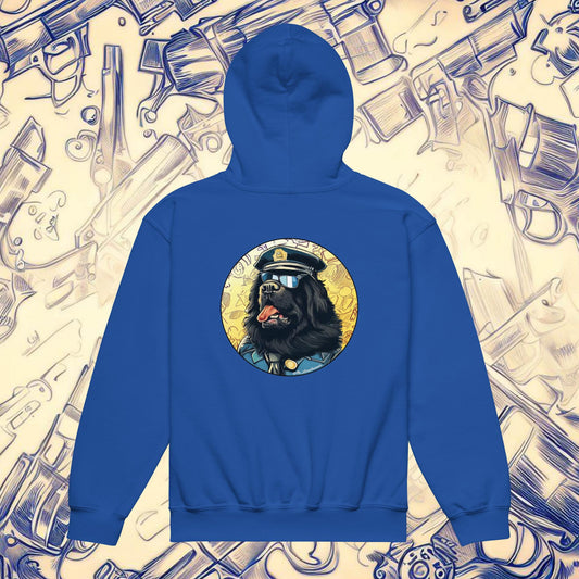 Dog Police - Unisex Youth Heavy Blend Hoodie, rear image