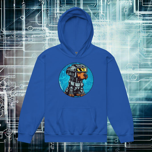 RoboDog - Unisex Youth Heavy Blend Hoodie, front image