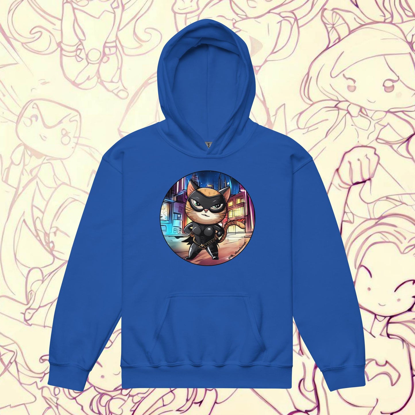 CatGata - Unisex Youth Heavy Blend Hoodie, front image