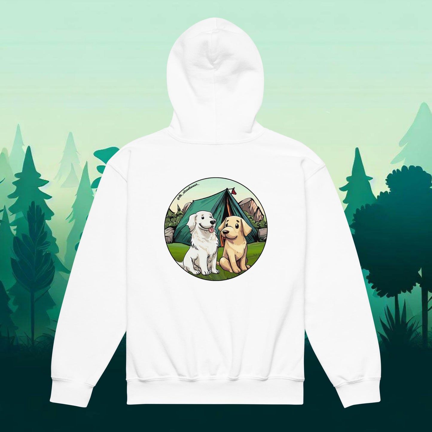 Retrievers - Unisex Youth Heavy Blend Hoodie, rear image