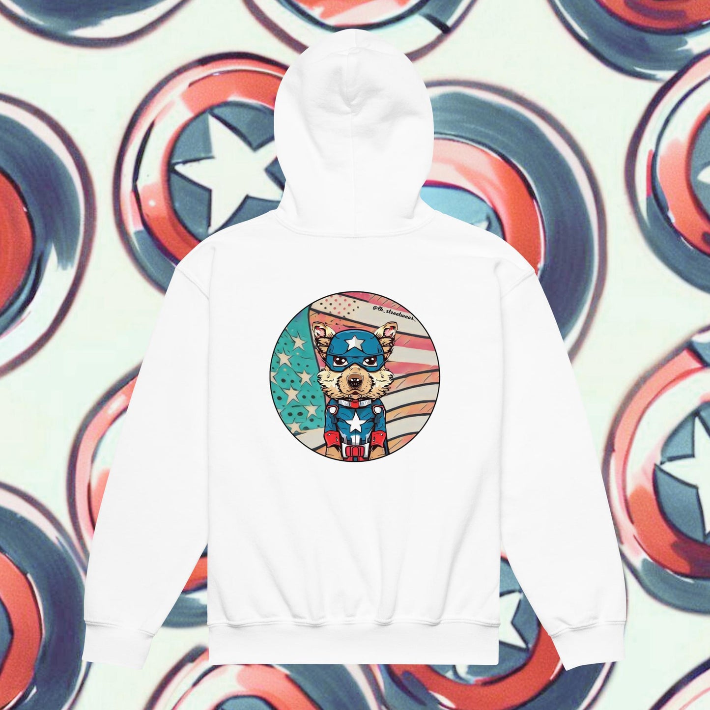 Capt Dog - Unisex Heavy Blend Hoodie, rear image