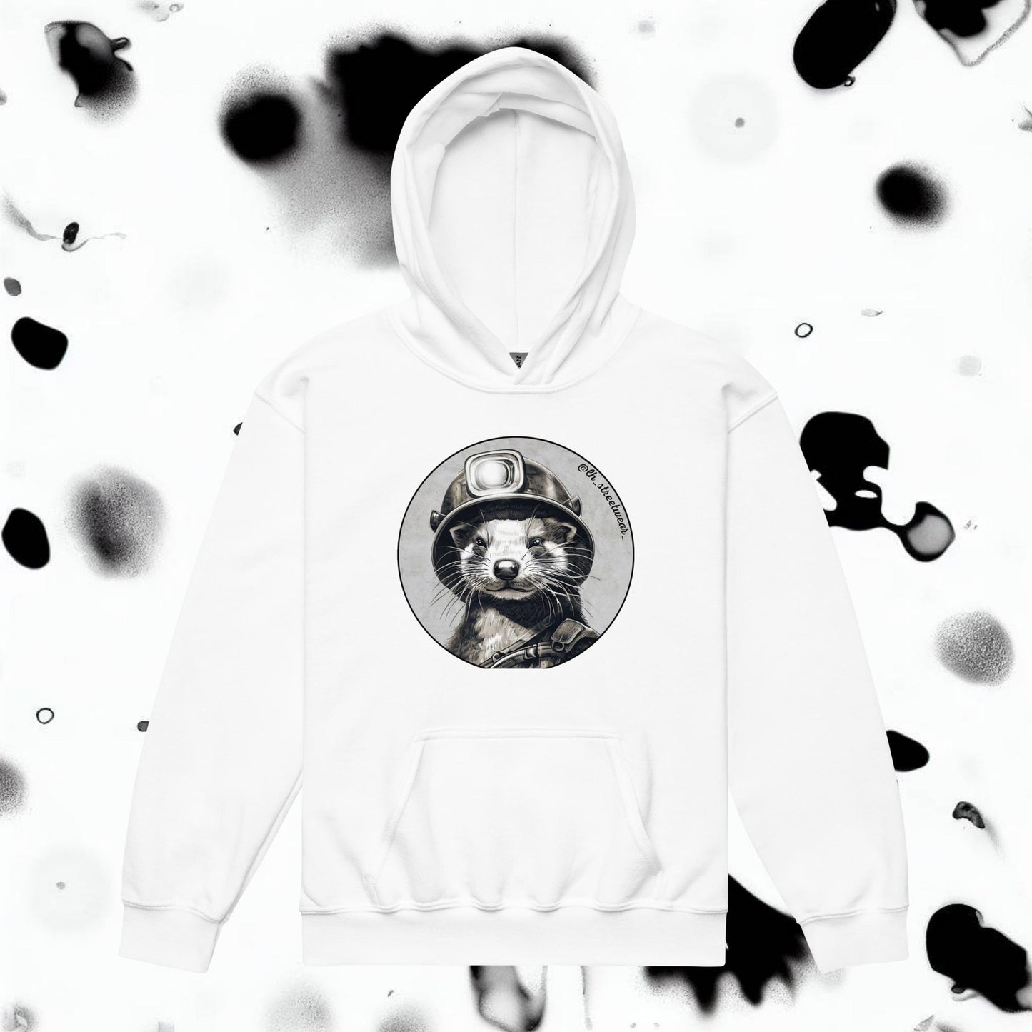 Mining Ferret - Unisex Youth Heavy Blend Hoodie, front image